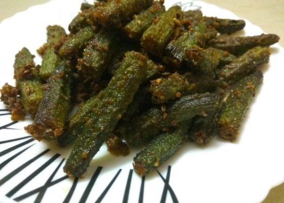 Crispy Bhindi Masala Recipe Without Onion And Garlic