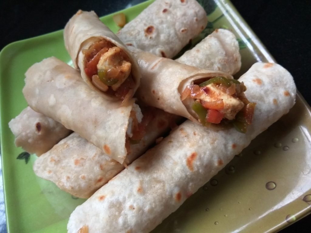 Veg Frankie Recipe Paneer Kathi Roll How To Make Paneer Franky