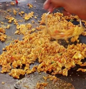 Egg Bhurji On Tawa