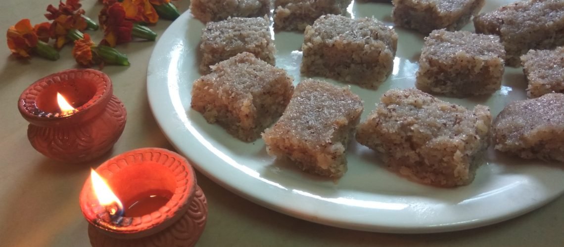 Diwali Special – Coconut Barfi (Nariyal Burfi)