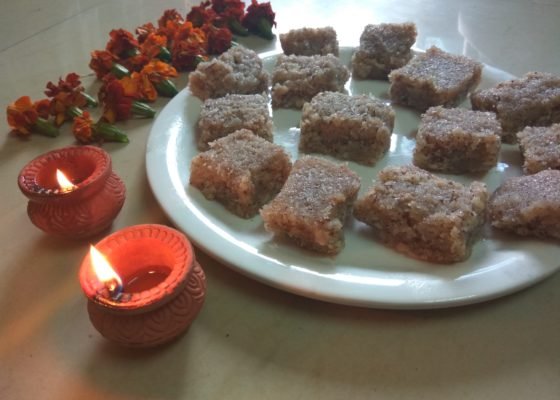 Diwali Special – Coconut Barfi (Nariyal Burfi)