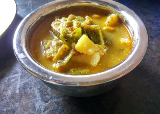 Brinjal Broad Bean Curry Recipe