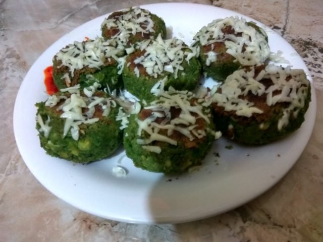 Spinach Chickpeas Tikkies