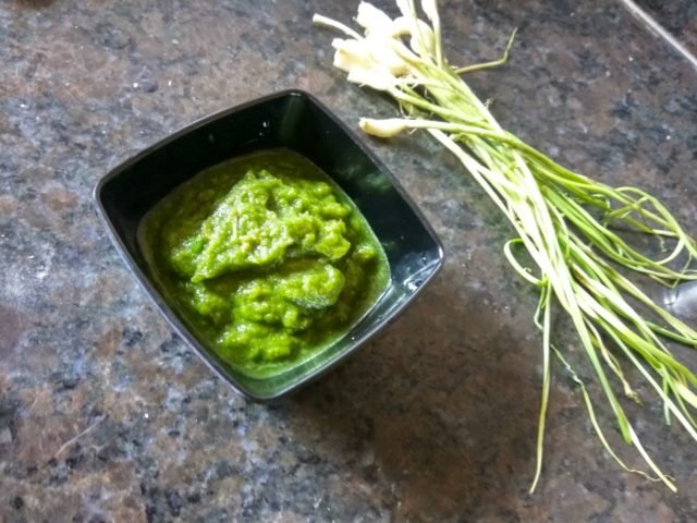 Green Garlic Chutney