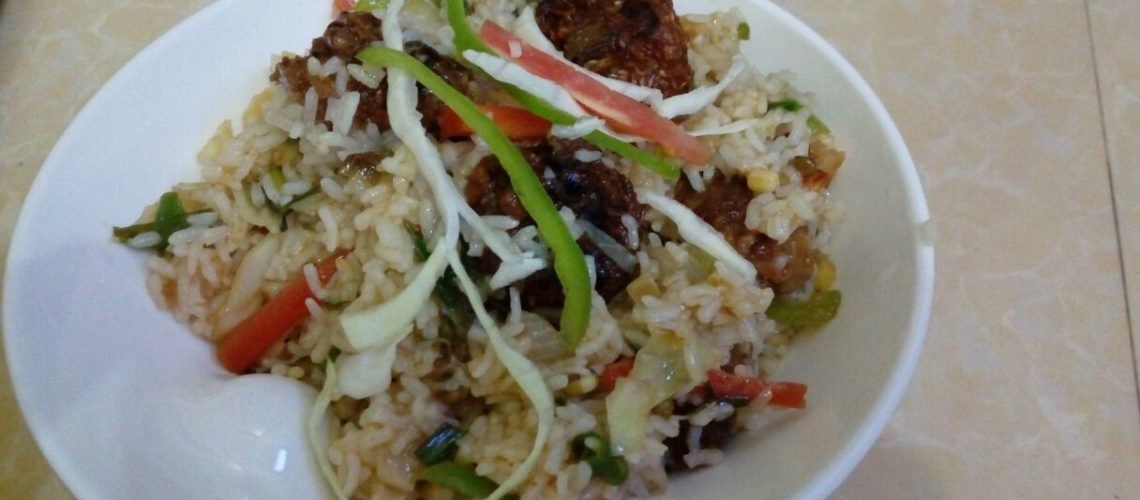 Veg Manchurian Fried Rice Recipe