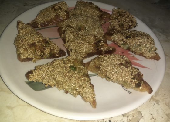 Veg Sesame Toast – Starter Recipe