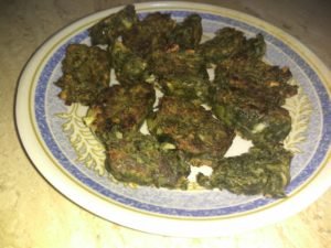 Cubes of Coriander Leaves