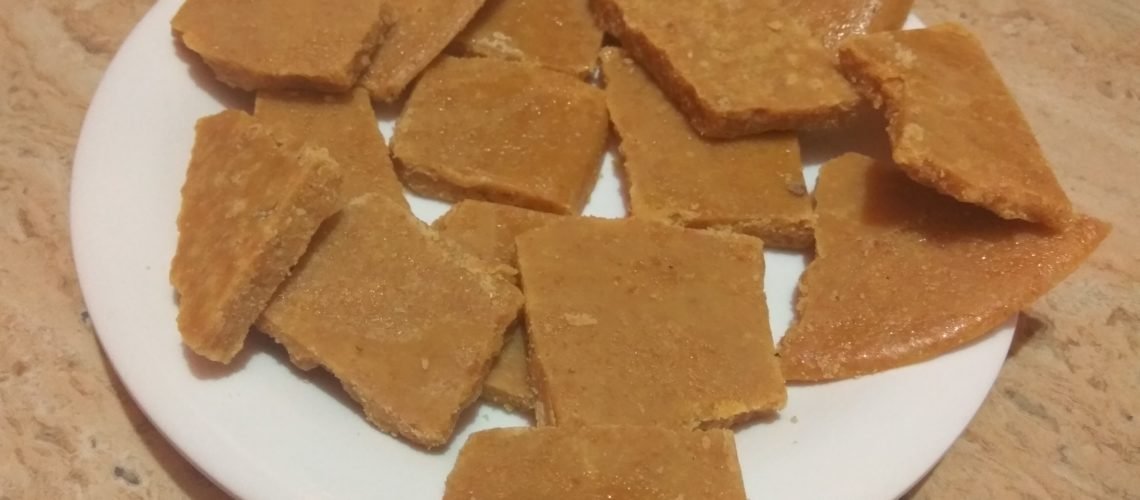 Besan Chikki Indian Sweet Recipe