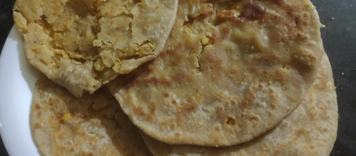 Stuffed Dal Paratha Without Onion Garlic