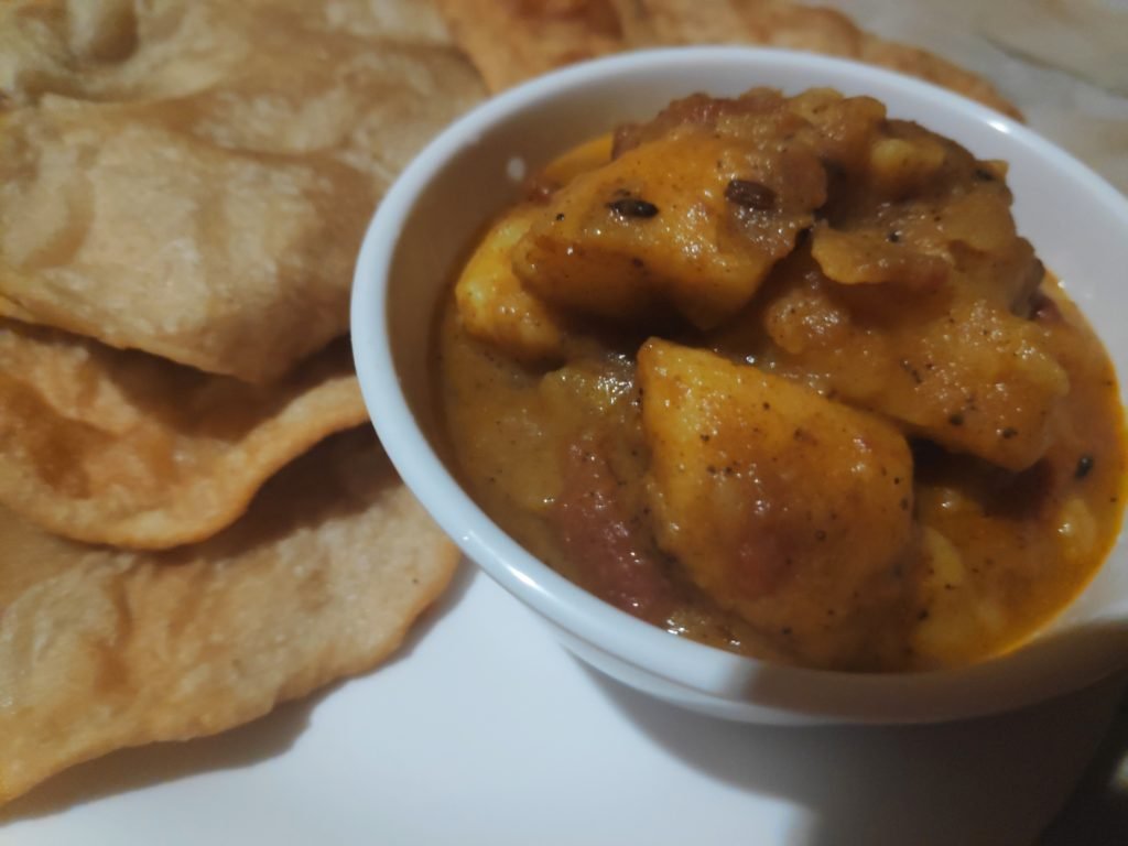 Chatpata Aloo Ki Sabzi With No Onion No Garlic - Magic Tadka