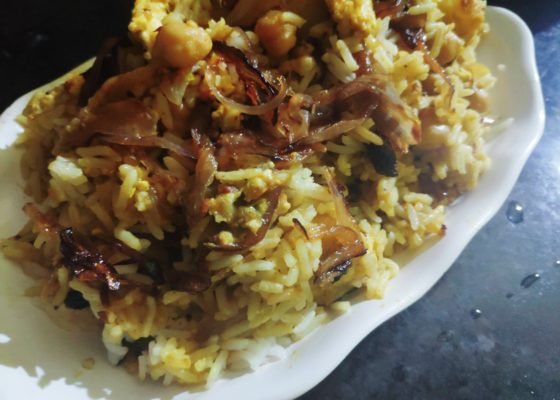 Chole Paneer Biryani